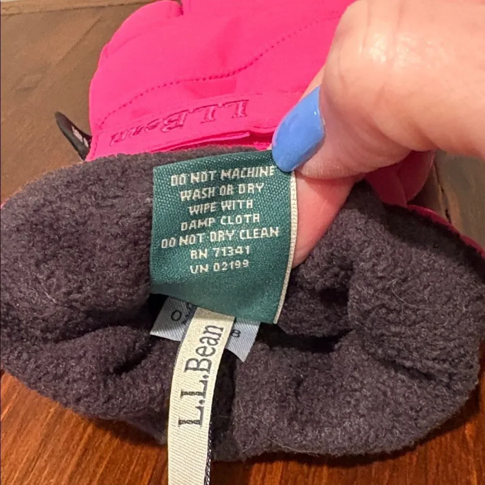LL Bean Kids Coldbuster Waterproof  Thinsulate Gloves Size L